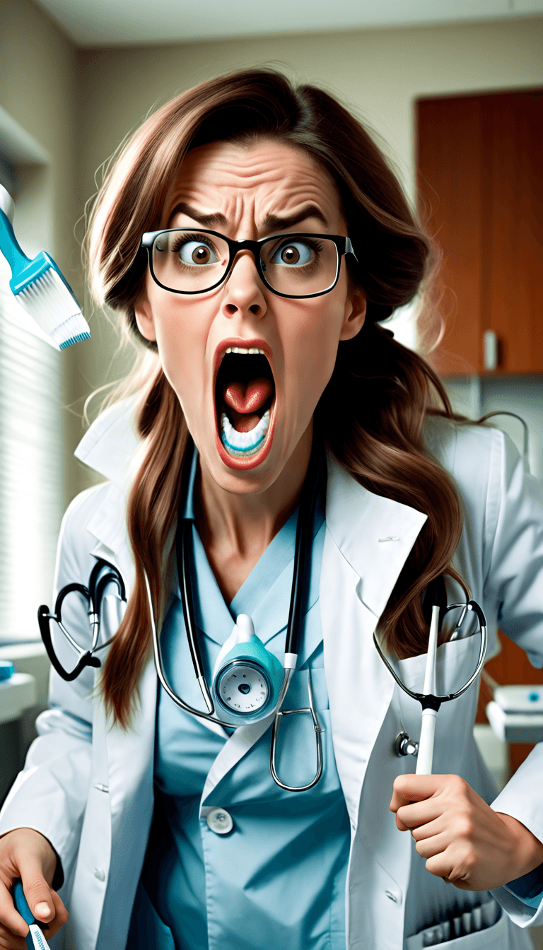 AI generated: he image features a long hair woman wearing a white coat and a stethoscope, standing in a room with ...