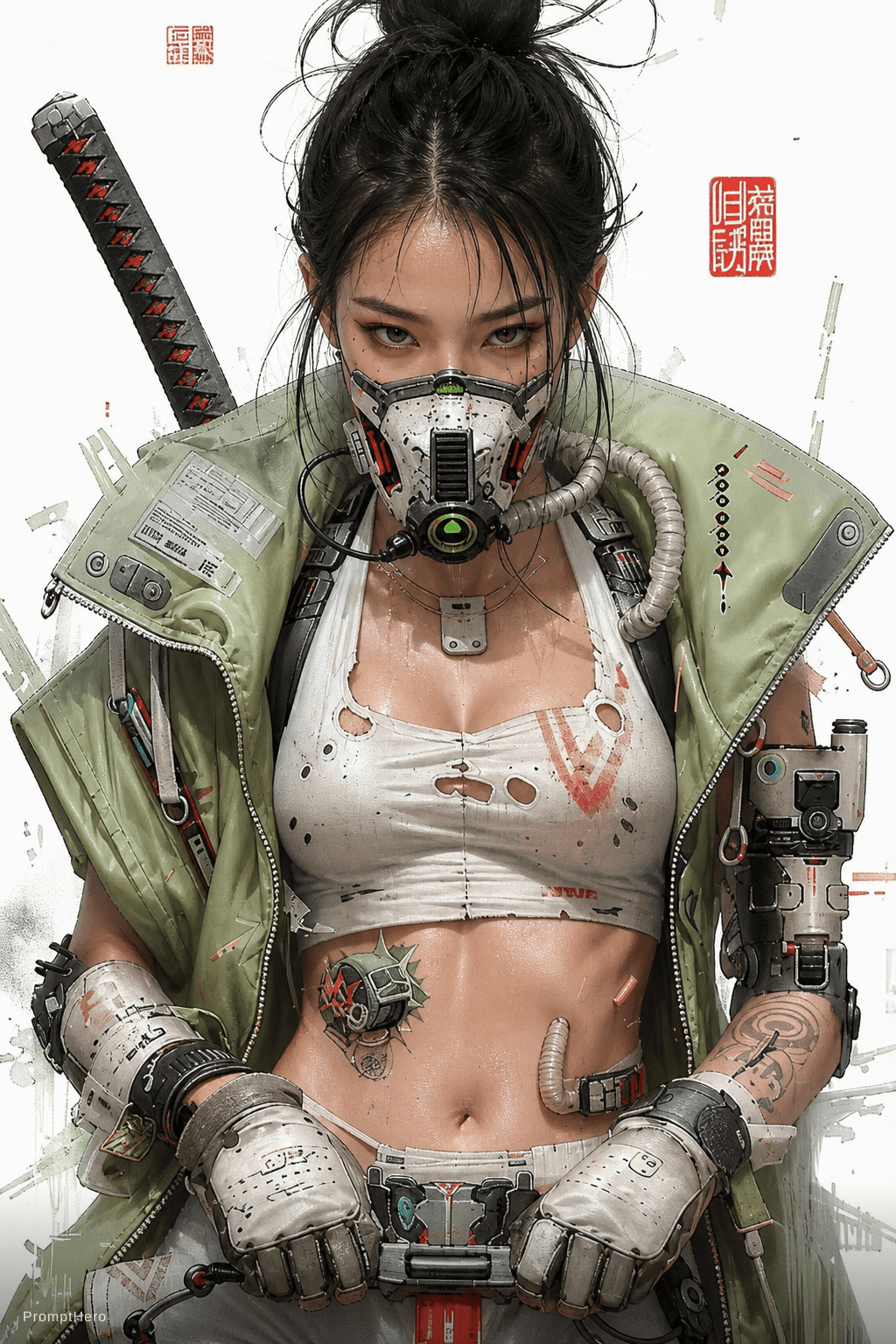 AI generated: an Asian girl