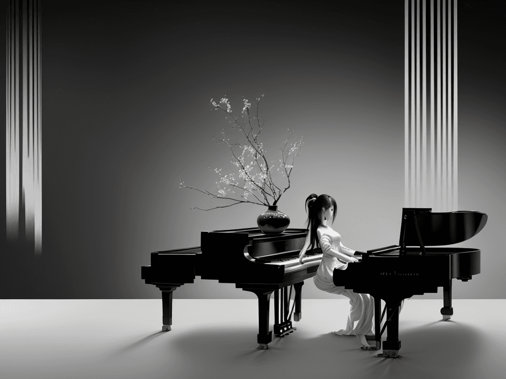 AI generated: The style of the music video adopts a technique of fusion and contrast, visually alternating between...