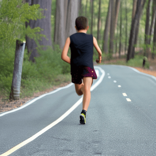 AI generated: 
Hyper realistic 16 year old teen boy, athletic, shirtless, running with just sheer yellow shorts on...