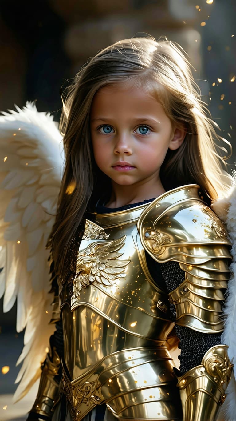 AI generated: a professional photo of a exceptionally of the most beautiful girl (age 7) in the world with platinu...
