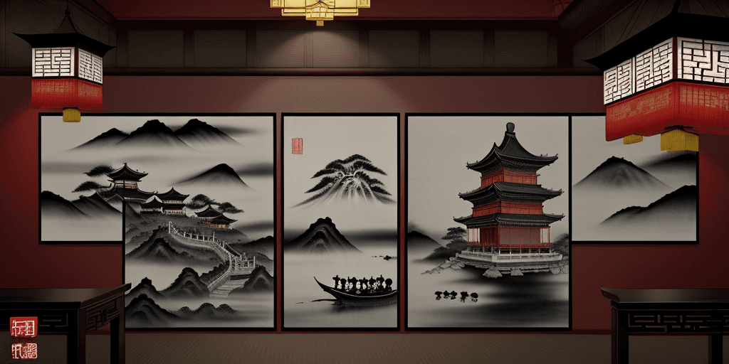 AI generated: Tradition Chinese Ink Painting style of an ancient chinese ink painting,Tradition Chinese Ink Painti...