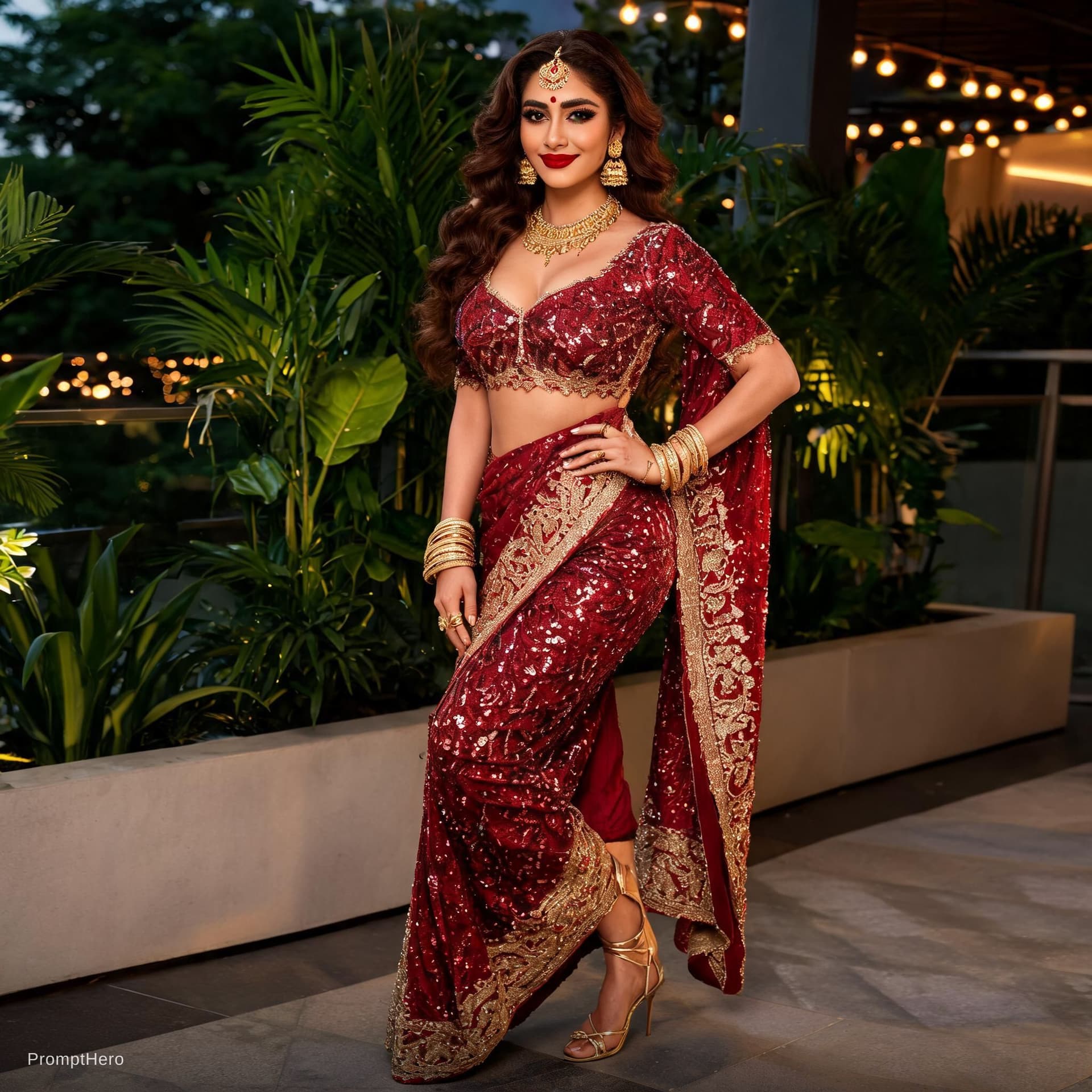 AI generated: Indian women hot dress
