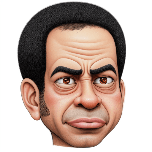 AI generated: Pencil Caricature, President Sisi, Colored Pencils, Miguel Chao Bolnes Style, Ridiculously Funny, Ex...