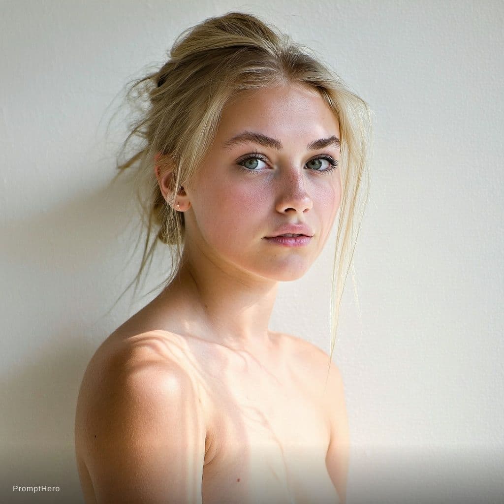 AI generated: young blonde nude