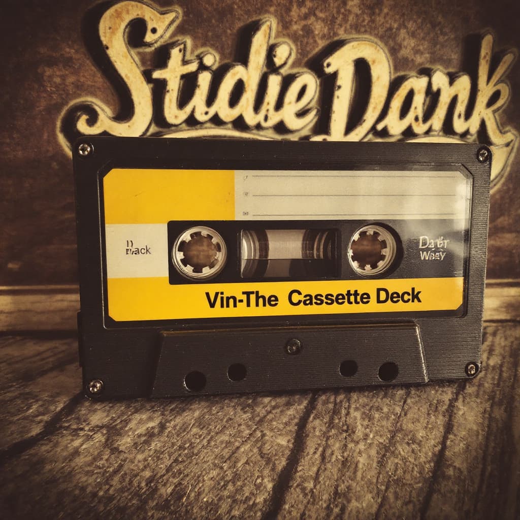 AI generated: VINTAGE CASSETE DECK 