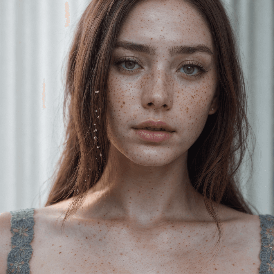 AI generated: RAW photo, (detailed face) +, portrait of a beautiful lady, (freckles) -, (dark makeup) -, hyperdeta...