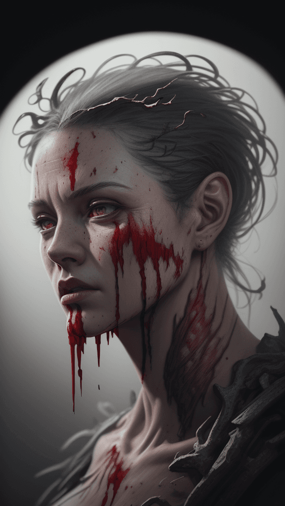 AI generated: Cut off head, bloody world, unzoom, ultra detailed, ultra realistic, ultra hd, 8k, ultra hd, realist...