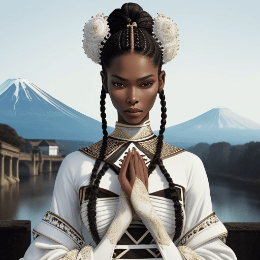 AI generated: fuji film, Vogue editorial cover perfect hand and bady, beautiful and perfect face, full body, surea...