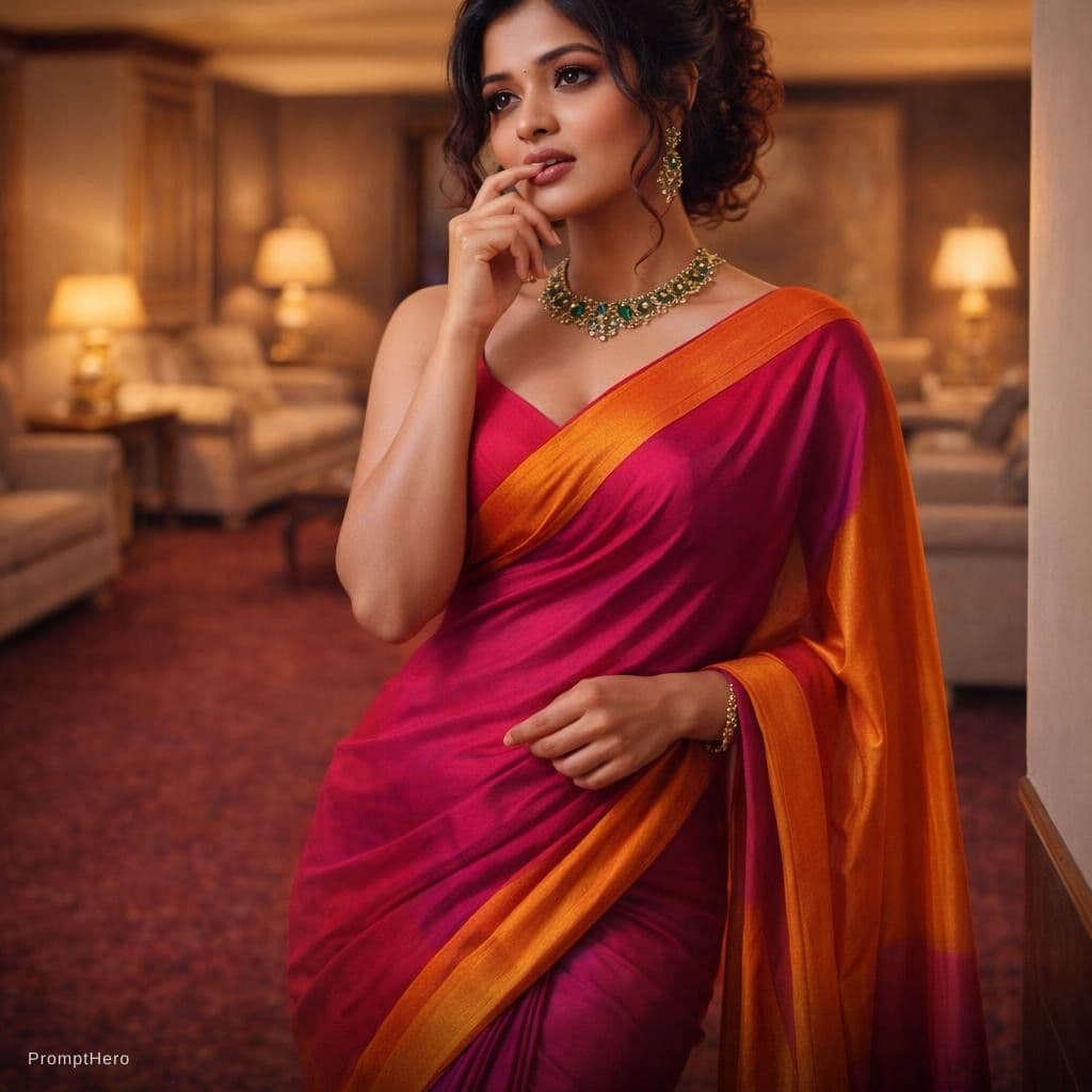 AI generated: full body view  of most beautiful women in her 30s as most beautiful indian realstic girl with plus ...