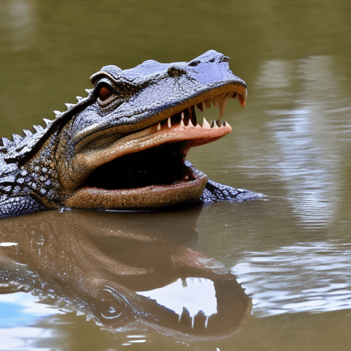 AI generated: caiman dentro de una tasa de cafe
