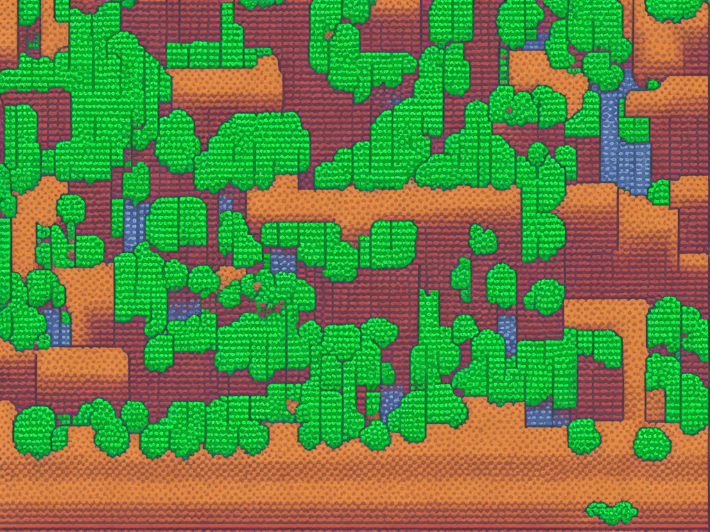 AI generated: pixelart background