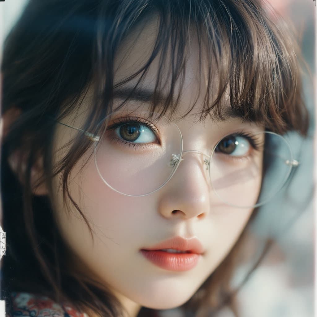 AI generated: Japanese girl, 18-21 years old, brown hair, high-quality photo portrait, shot on a Polaroid camera, ...