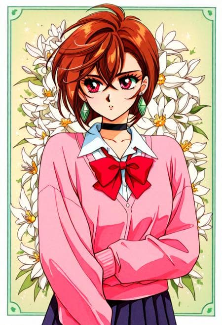 Retro Shoujo 90's anime style illustriousXL