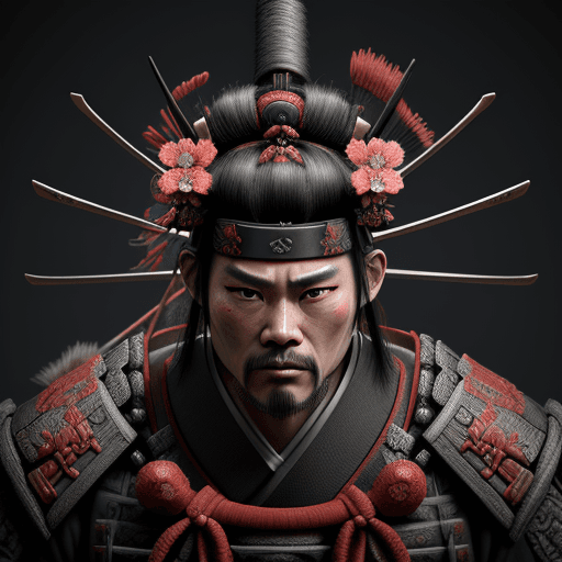 AI generated: samurai, intricate artwork . octane render, trending on artstation,t symmetrical artwork. cinematic,...