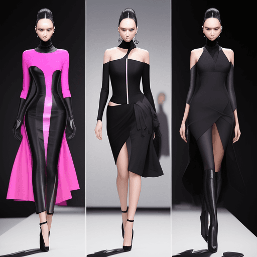 AI generated: Generate an alluring fashion concept that fuses contemporary elegance with avant-garde flair. Instru...