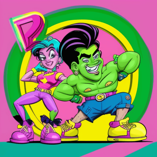 AI generated: "caricature,Design a nostalgic and vibrant logo for 'Karlitos,' inspired by the iconic aesthetic of ...