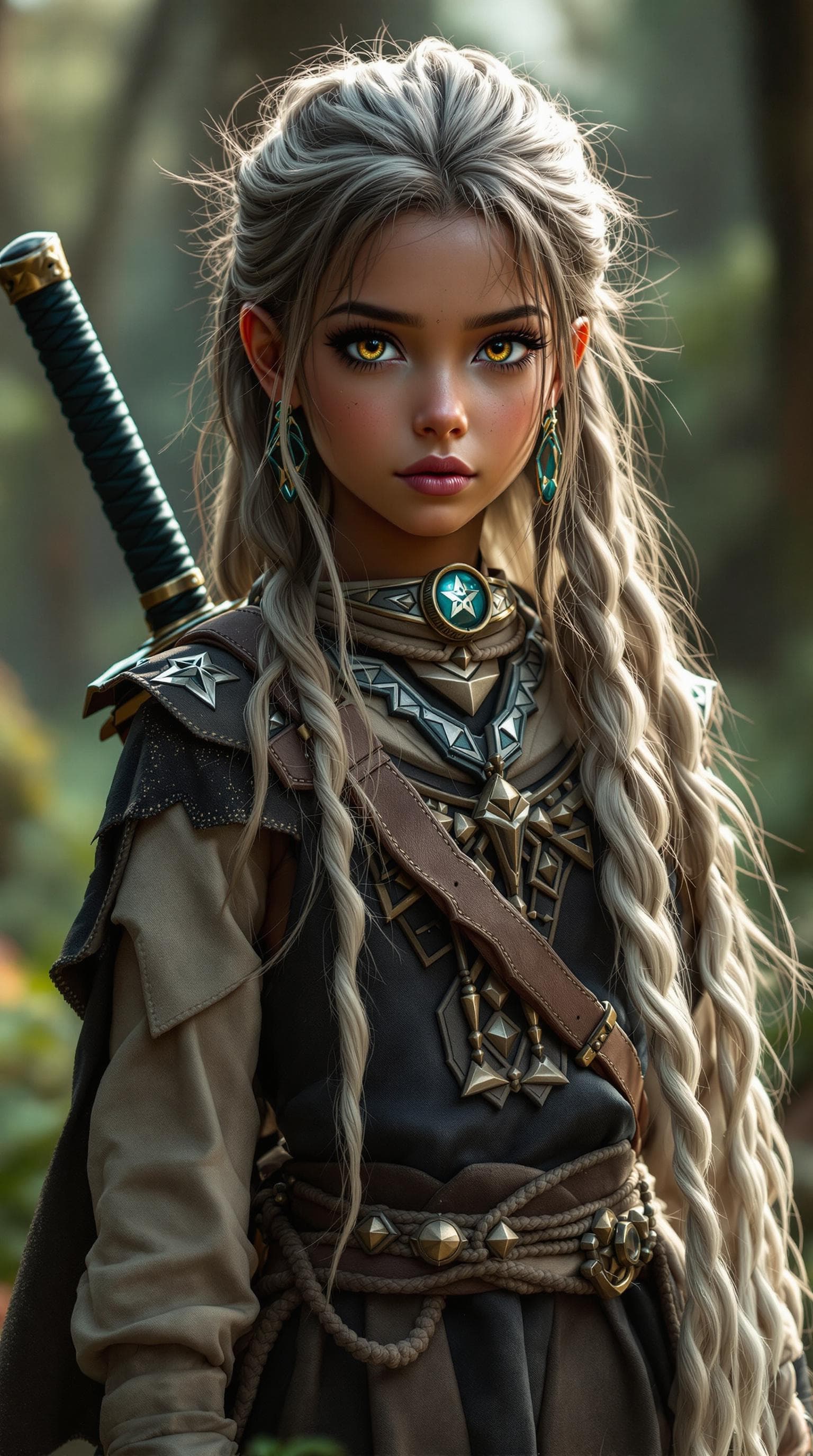 AI generated: a professional photo of a exceptionally of the most beautiful girl in the world, (age 11), Safiya (f...