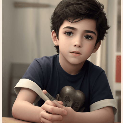 AI generated:  boy
