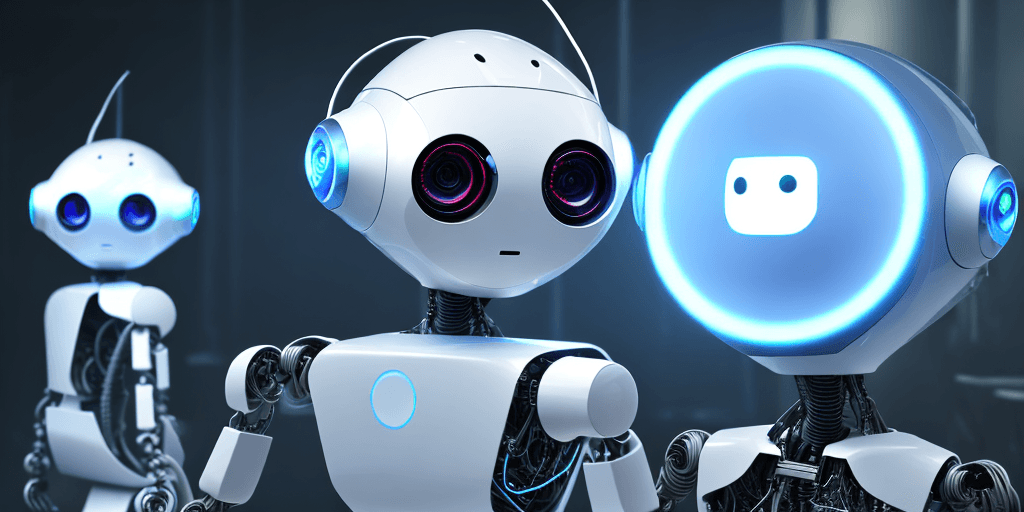 AI generated: In the background there are personal computers, keyboards, monitor, different pc components. In the ...