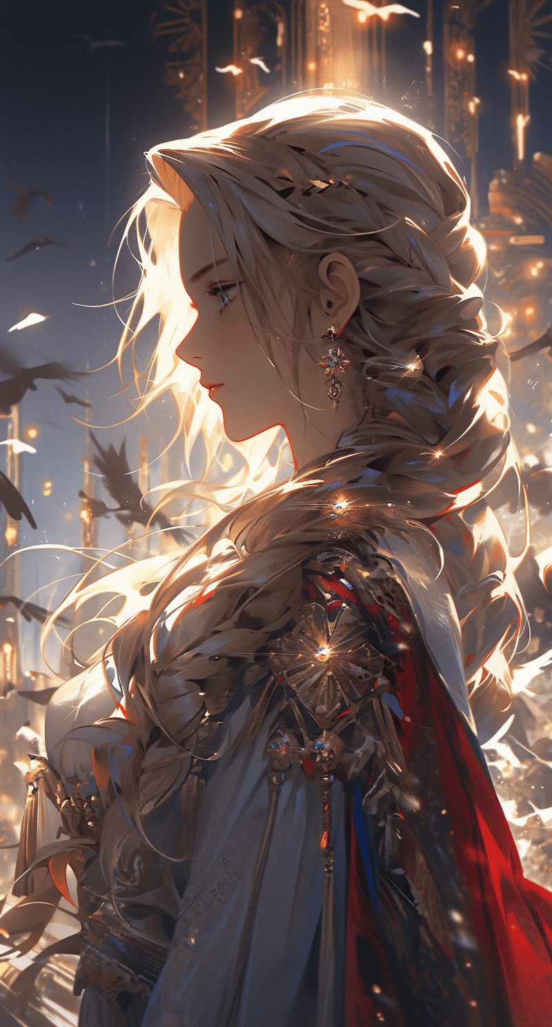 AI generated: tao julia, in the style of hieratic visionary, magali villeneuve, unique character design, strong se...
