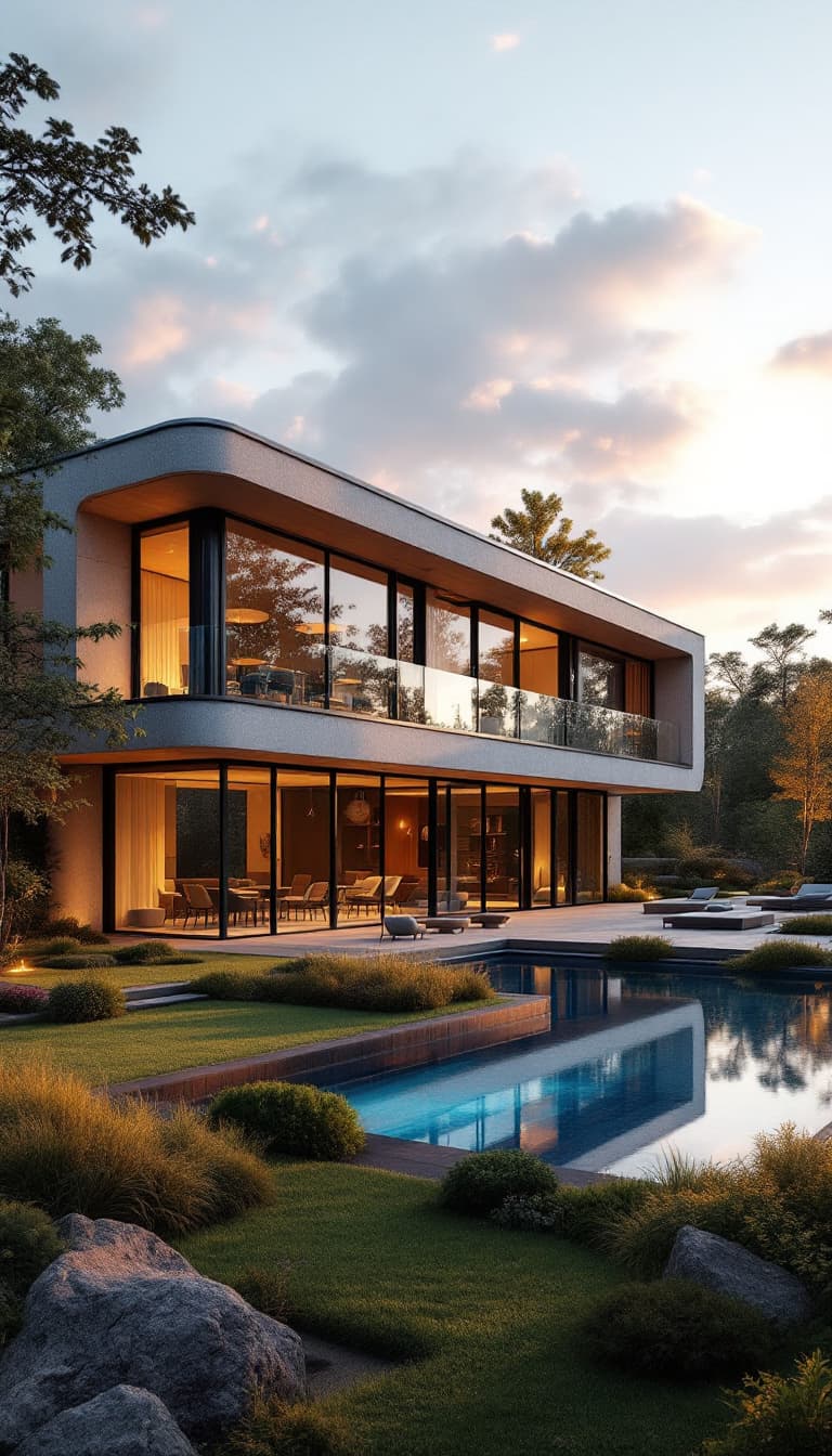 AI generated: DREAM-HOUSE: A breath-taking, modern dream house that embodies the spirit of freedom and experimenta...