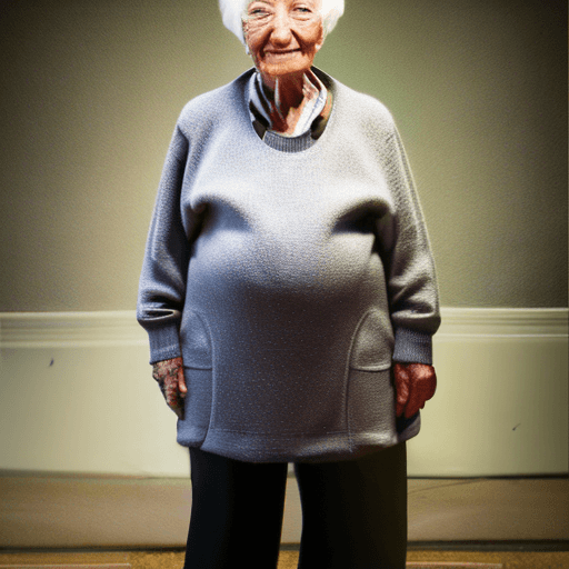AI generated: 90 years old