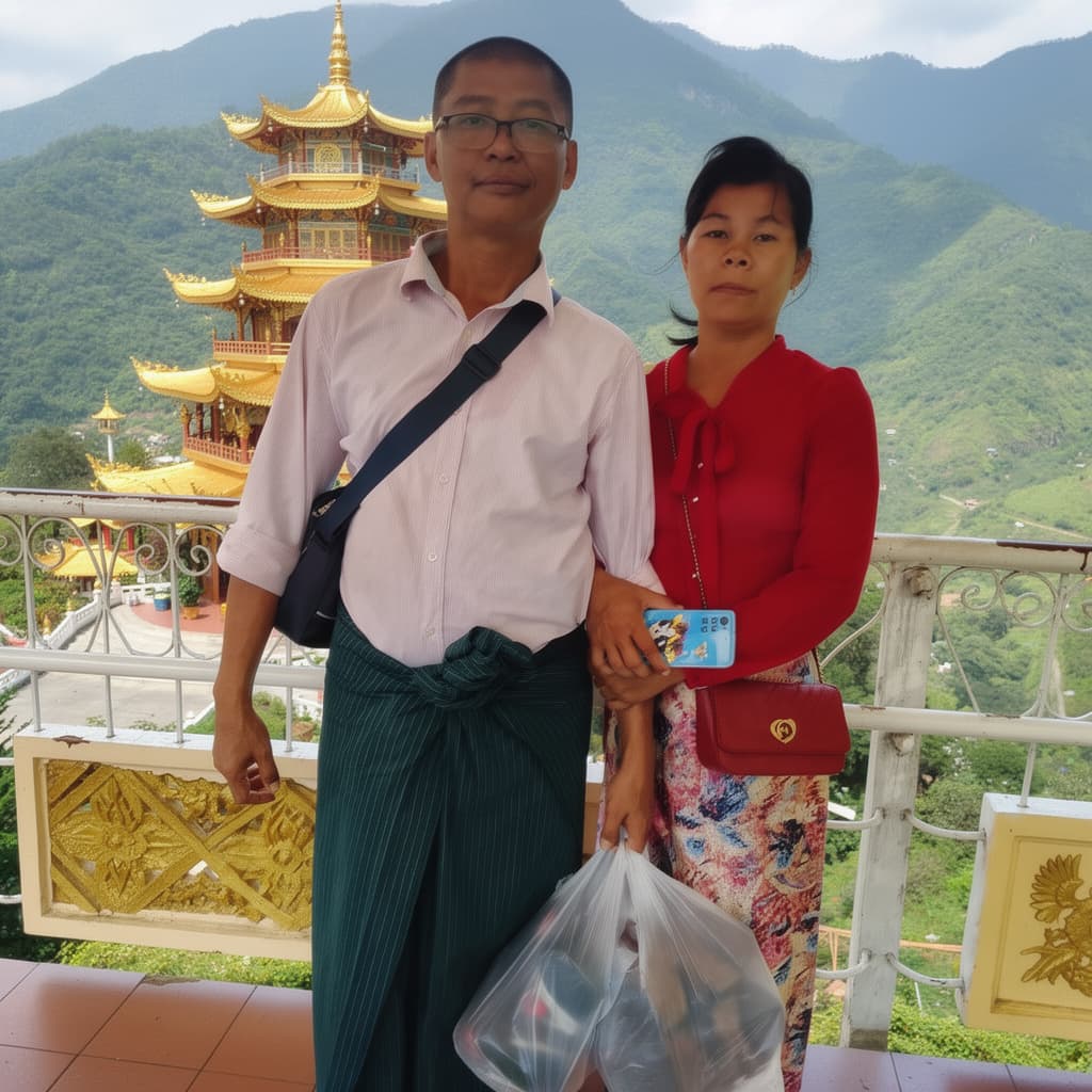 AI generated: A beautiful pagoda onthe mountain