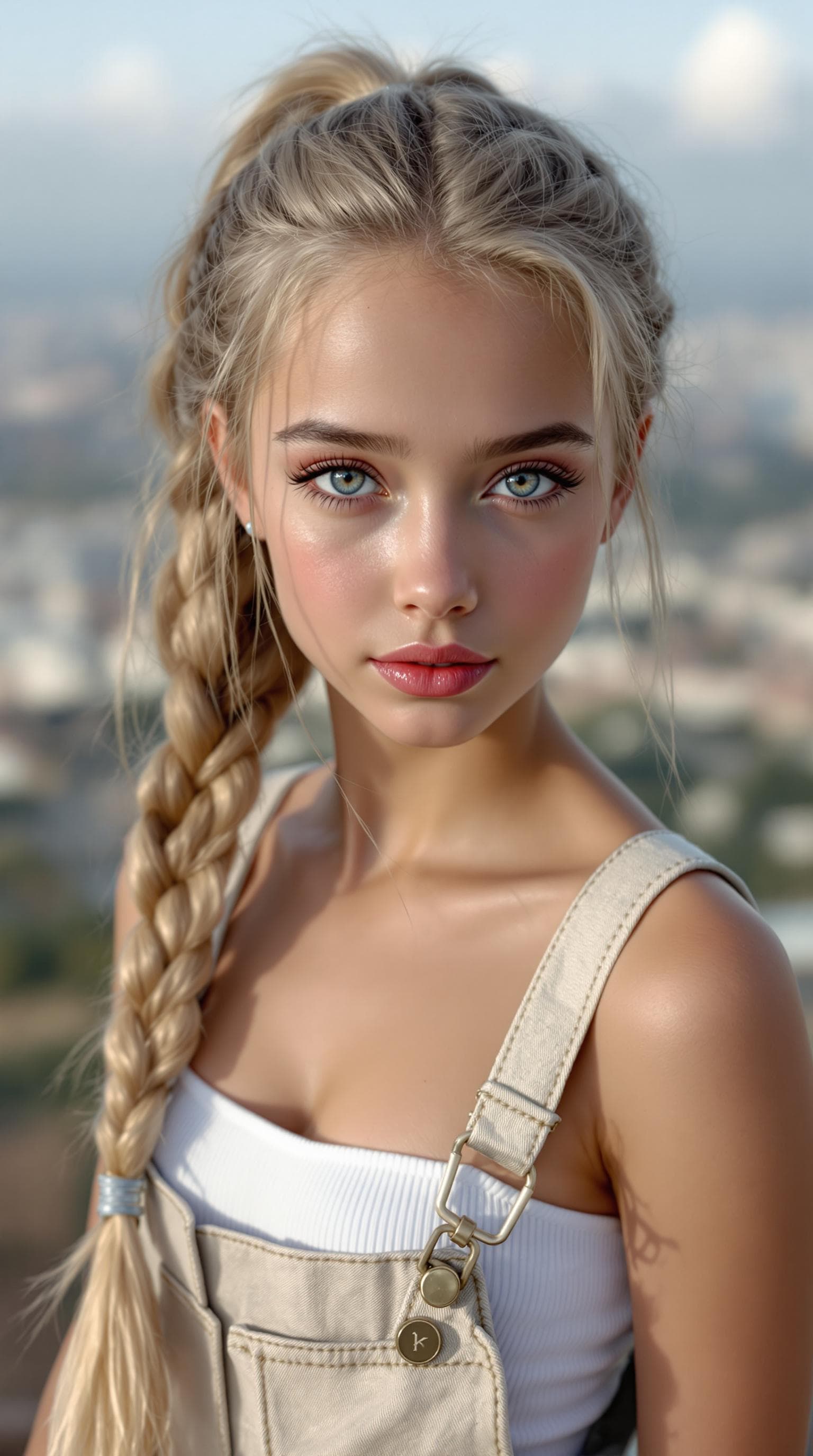 AI generated: a professional photo of a exceptionally beautiful girl in the world (age 11), (eleven year old),  Uk...