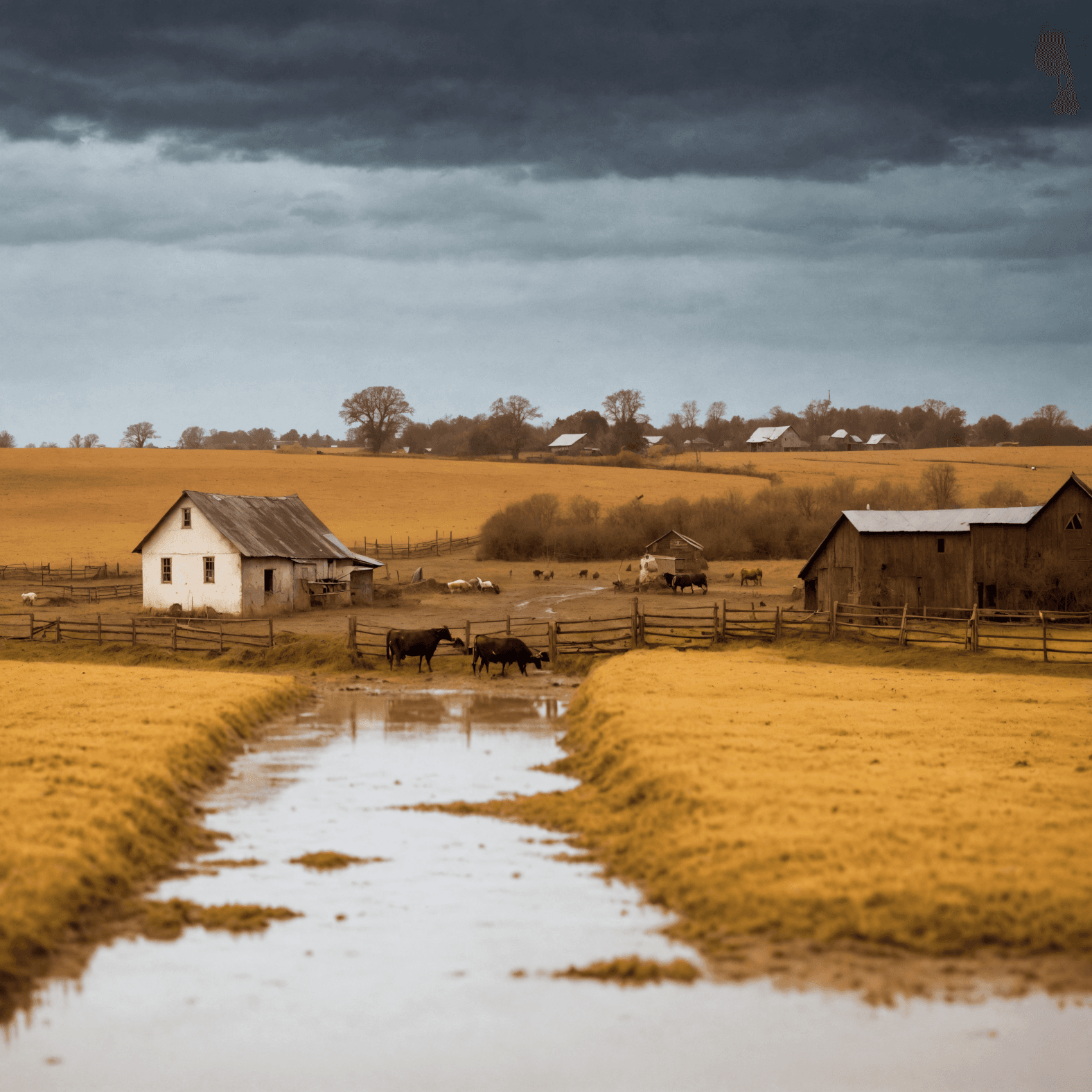 AI generated: minimalist style, dramatic sunset lighting, artistic quality, wide-angle image, muted colors, nostal...