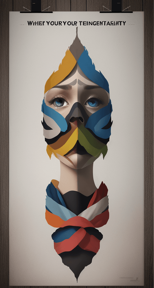 AI generated: A creative poster that reflects integrity