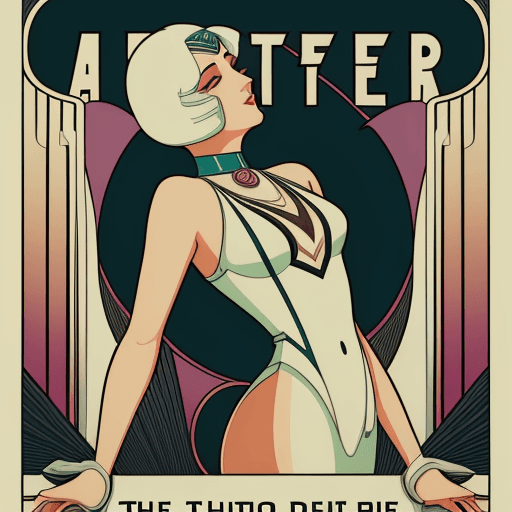 AI generated: art deco poster