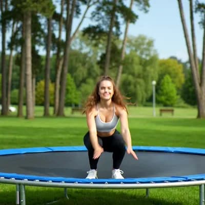 AI generated video: Bouncing up 