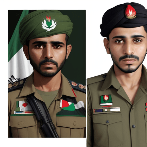 AI generated: A rectangular picture on the right side is a picture of Yahya Saree, the Yemeni military spokesman, ...