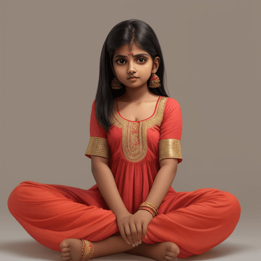 AI generated:  indian girl  in salwar 