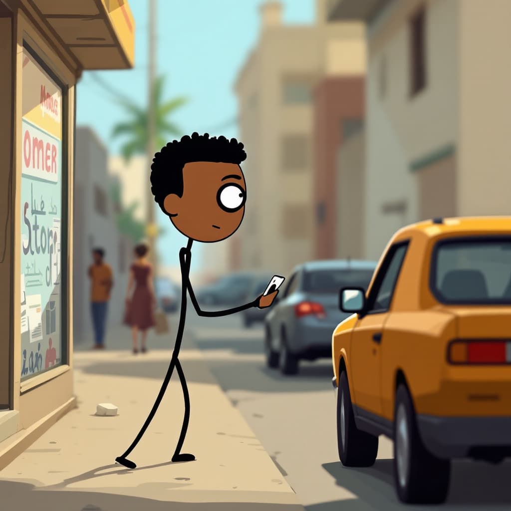 AI generated: Omar (Stick Man)
- Characteristics: Omar is a Sudanese cartoon character, drawn as a stick man. He i...