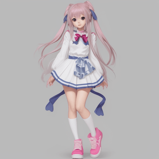 AI generated: Cute anime girl full body 
