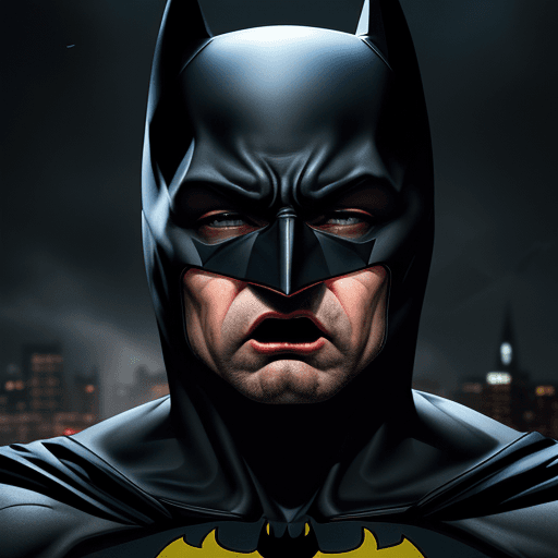 AI generated:  batman cry, 4 k ulra hd