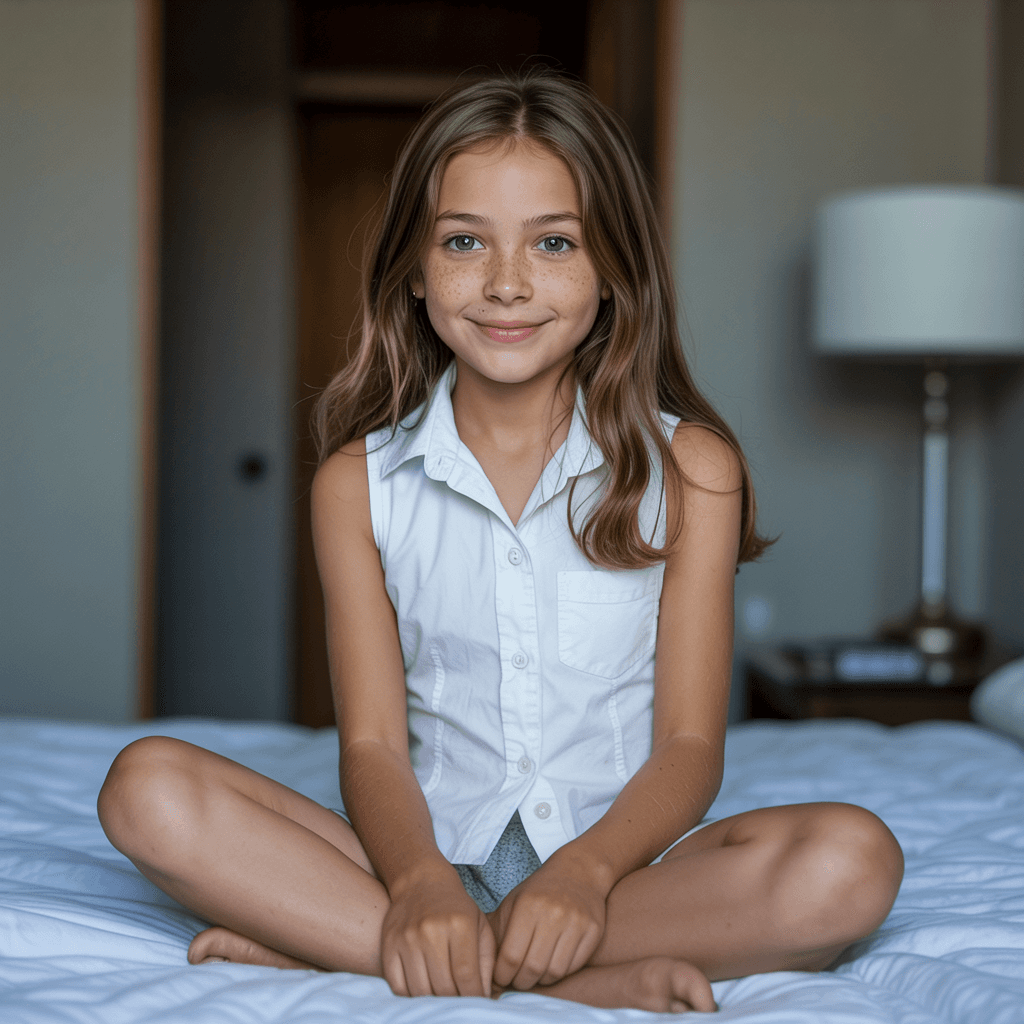 AI generated: best quality, masterpiece, (photorealistic:1. 4), 1girl, light smile, wearing a white cotton sleevel...
