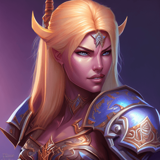 AI generated: Retribution Paladin from World of Warcraft, in vibrant, , intricate, elegant, highly detailed, digit...