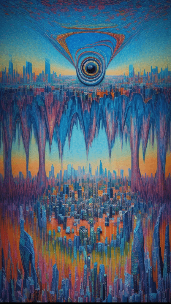 AI generated: abstract landscapes and cityscapes impressionistic ist art style 
creature art in an impressionistic...