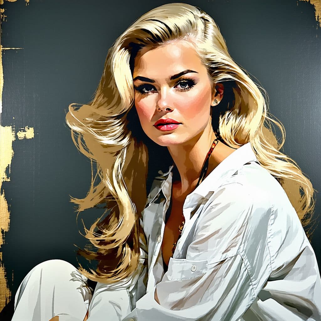 AI generated: Create a richly detailed portrait inspired by the techniques of Joseph Christian Leyendecker, featur...