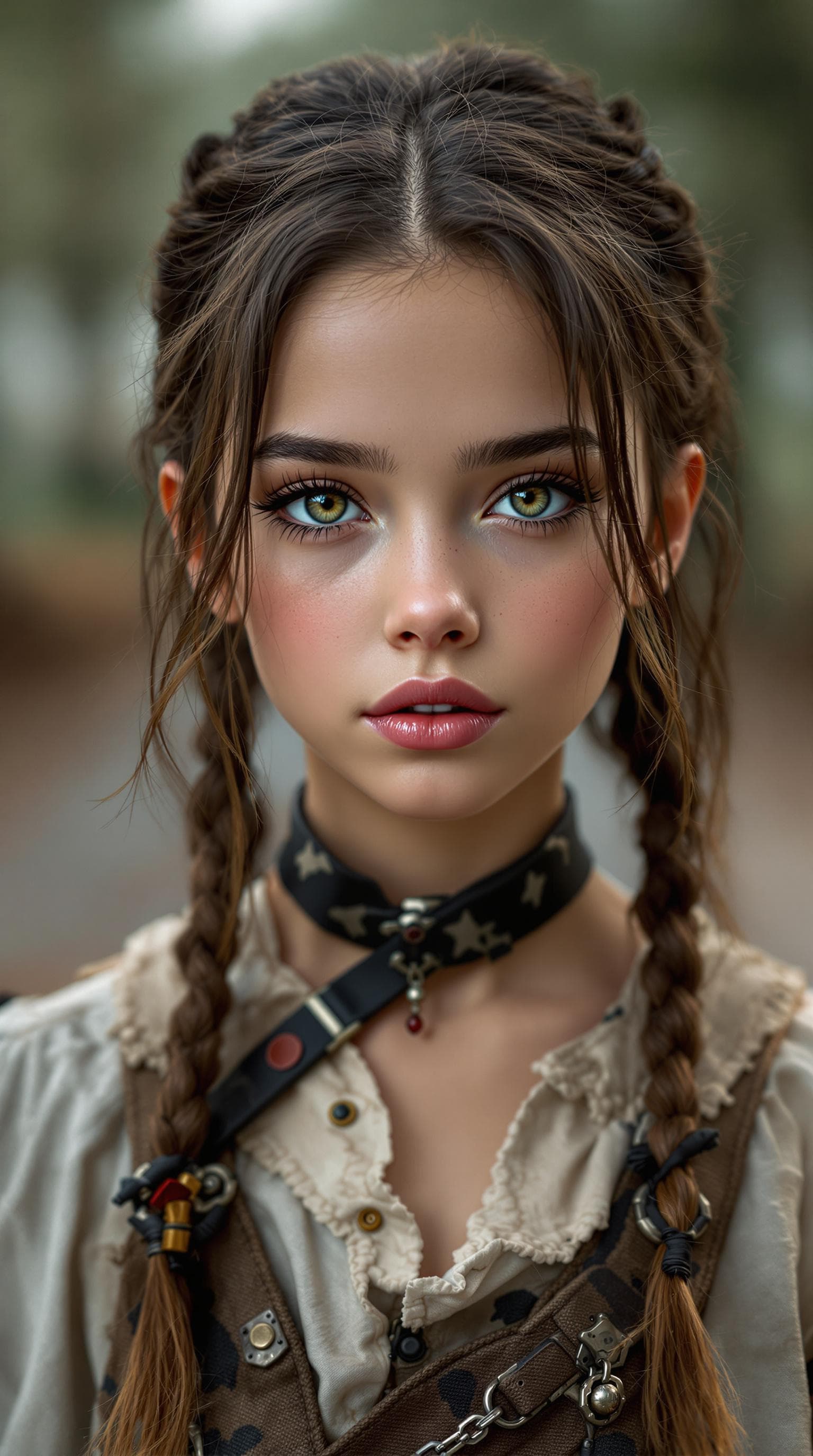 AI generated: a professional photo of a exceptionally beautiful girl in the world (age 9), (nine year old), highly...