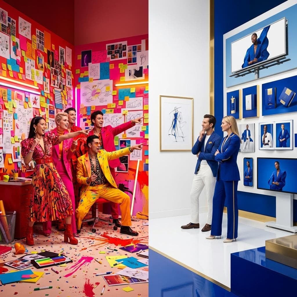 AI generated: Create a hyper-realistic editorial advertising photograph with a bold, theatrical visual language. U...