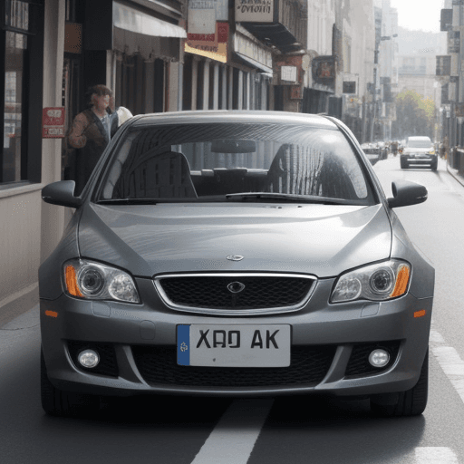 AI generated: car on road