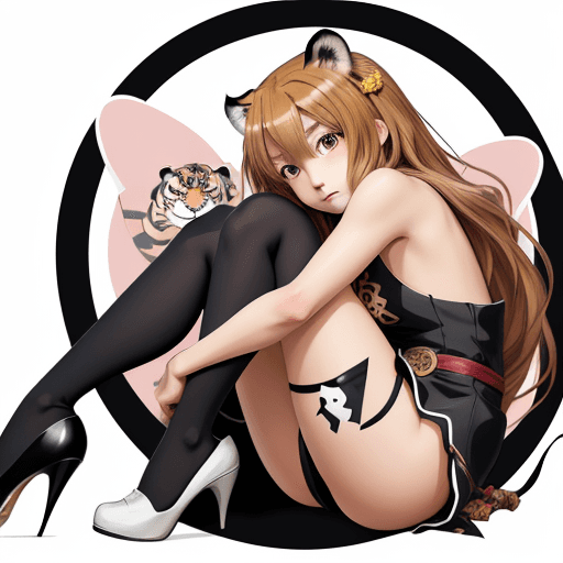 AI generated: masterpiece, taiga aisaka, cute face, anime, anime face, hold, hug, high detail body, low detail fac...