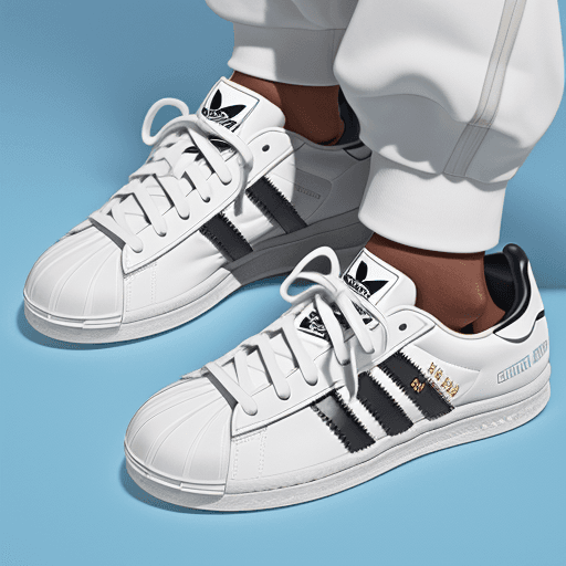 AI generated: milky adidas collection 