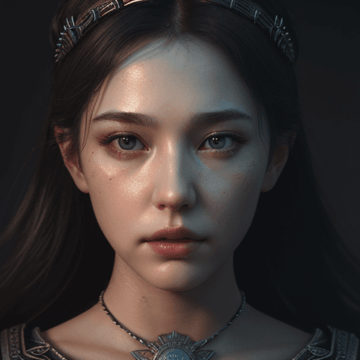 AI generated: Goddess close-up portrait  intricate artwork. with medium breasts, octane render, symmetrical artwor...