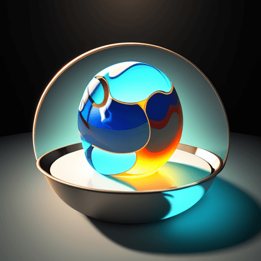 AI generated: 3d icon, realistic food, play of light, glassmorphism