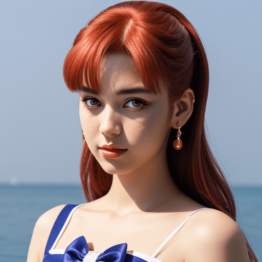 AI generated: sailor moon portrait
